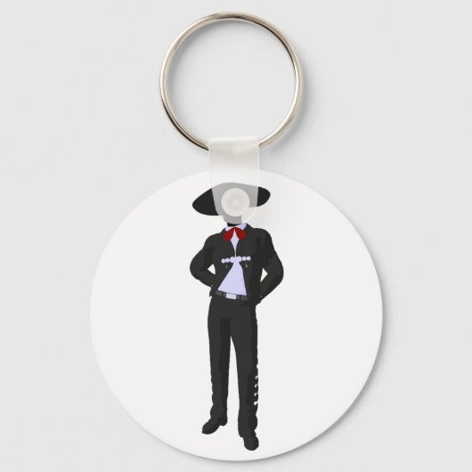 Silhouette Mariachi Sleutelhanger (Voorkant)