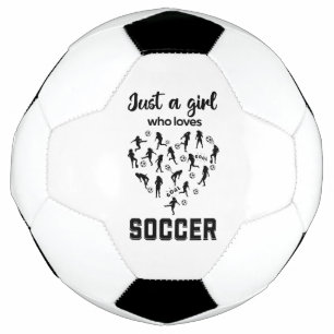 Silhouette meisjes spelen Voetbal