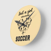 Silhouette meisjes spelen Voetbal Ronde Klok (Hoek)