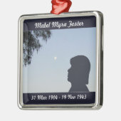 Silhouette Memorial Ornament - Ouder Vrouw (Links)