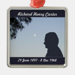 Silhouette Memorial Ornament - Oudere mannen