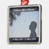 Silhouette Memorial Ornament - Young Male (Links)