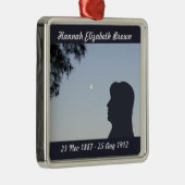 Silhouette Memorial Ornament - Young Vrouw (Rechts)
