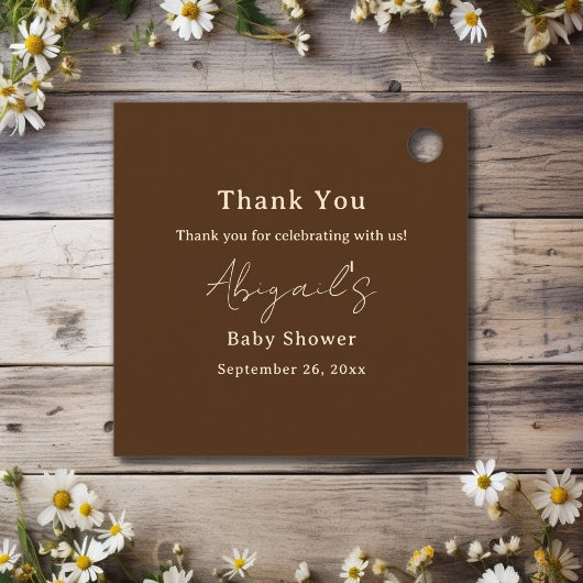 Silhouette merrie en veulen Sunset Horse Baby show Bedankjes Labels