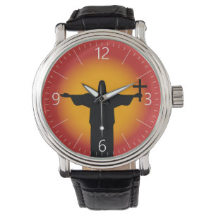 Silhouette met kruisje horloge