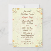 Silhouette Mom Kat en Kitten Baby shower Uitnodige Kaart (Achterkant)