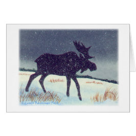 Silhouette Moose met gedicht