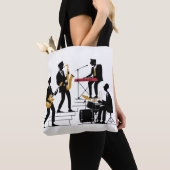 Silhouette Music Band Tote Bag (Dichtbij)