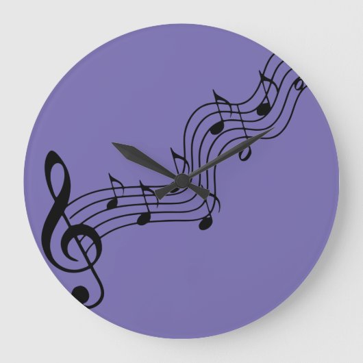 silhouette-musical-note-clef-bass grote klok (Voorkant)