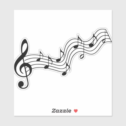 silhouette-musical-note-clef-bass sticker (Vel)