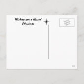 Silhouette Natitivity Scene Kerstmis Feestdagenkaart (Achterkant)