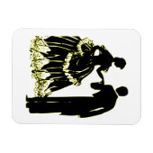 Silhouette of a Couple in Love Magneet (Horizontaal)