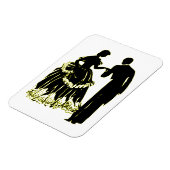 Silhouette of a Couple in Love Magneet (Linkerzijde)