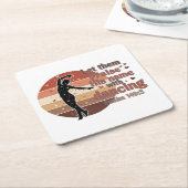 Silhouette of a dancer - Psalm based design Kartonnen Onderzetters (Schuin)