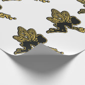 Silhouette of a fee-gift wrappin cadeaupapier (Hoek)