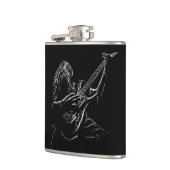 Silhouette of a Rock Musician Heupfles (Links)