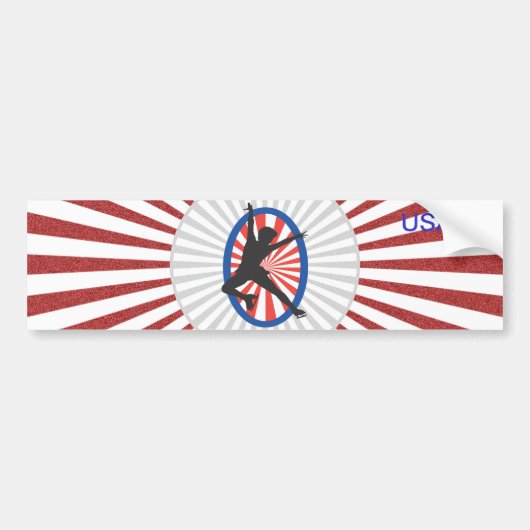 Silhouette of a Skater - Bumpersticker (Voorkant)