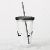 Silhouette of Cat bij Play Acryl Drinkbeker (Links)