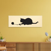 Silhouette of Cat bij Play Canvas Afdruk (Insitu (Woonkamer))