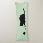 Silhouette of Cat bij Play Lichaamskussen (Voorkant Verticaal)