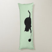 Silhouette of Cat bij Play Lichaamskussen (Achterkant (Verticaal))