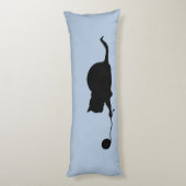 Silhouette of Cat bij Play Lichaamskussen (Achterkant (Verticaal))