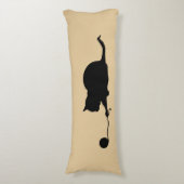 Silhouette of Cat bij Play Lichaamskussen (Voorkant Verticaal)