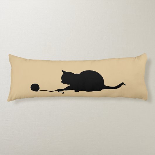 Silhouette of Cat bij Play Lichaamskussen (Voorkant)