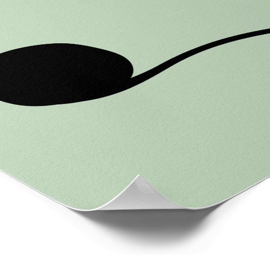 Silhouette of Cat bij Play Poster (Hoek)