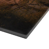 Silhouette of Fisherman op Sunset Lake Snijplank (Hoek)