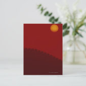Silhouette of Great Wall of China Briefkaart (Staand voorkant)