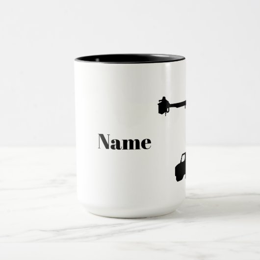 Silhouette of Lineman Truck and Linemen Mok (Midden)