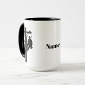 Silhouette of Lineman Truck and Linemen Mok (Voorkant links)