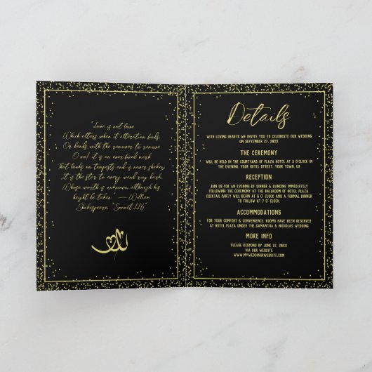 Silhouette of Lovers Romantic Gedetailleerd huweli (Binnen)