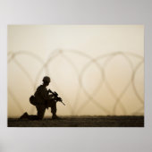 Silhouette of Marine Poster (Voorkant)