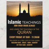 Silhouette of Mosque, Islamic Teaching Adverteren Flyer (Voorkant)