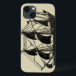 Silhouette of Ship met buigende nagels Case-Mate iPhone Case<br><div class="desc">Handachtig silhouet van een zeilschip met blaaszeilen. Je kunt zelfs een paar getallen op het dek zien staan,  de voortgang van het schip bewaken of gewoon genieten van het koele zee bries. Iedereen die van het zee houdt,  moet dit stuk kopen!</div>