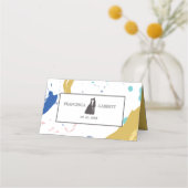 Silhouette of the Bride and Groom Plaatskaartje (Achterkant)