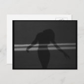 Silhouette of Woman, Dansschaduw, Art Briefkaart (Voorkant / Achterkant)