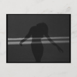 Silhouette of Woman, Dansschaduw, Art Briefkaart