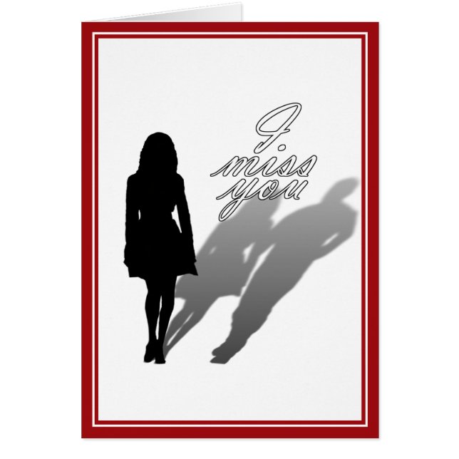 Silhouette of Woman Missing Man (Voorkant)