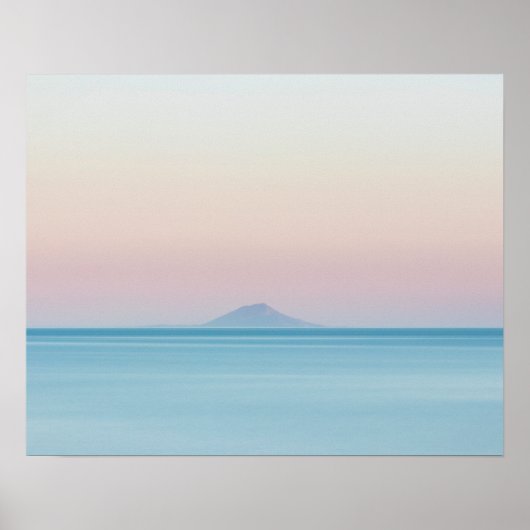 Silhouette op zonsondergang poster (Voorkant)