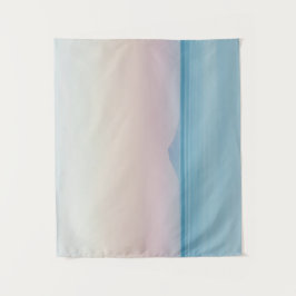 Silhouette op zonsondergang wandkleed