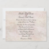 Silhouette paarden grazen paard bruiloft kaart (Achterkant)