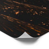 Silhouette palmboom tijdens het gouden uur poster (Hoek)