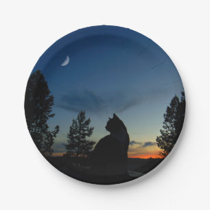 Silhouette Papieren Bordje