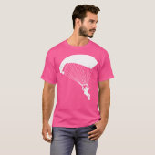 Silhouette Parachuting Free-Falling Diver Skydiver T-shirt (Voorkant volledig)