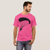 Silhouette Parachuting Free-Falling Diver Skydiver T-shirt (Voorkant volledig)