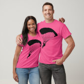 Silhouette Parachuting Free-Falling Diver Skydiver T-shirt (Unisex)