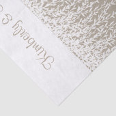 Silhouette Pas getrouwd van Elegant Taupe Tissuepapier (Detail)
